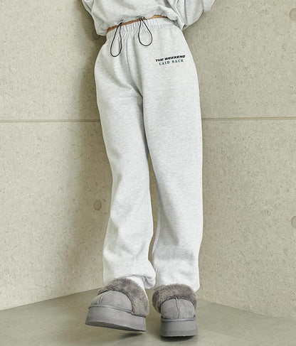 ワンポイント 刺繍 裏起毛 スウェット ジョガー パンツ 【親子お揃い】 792-9090