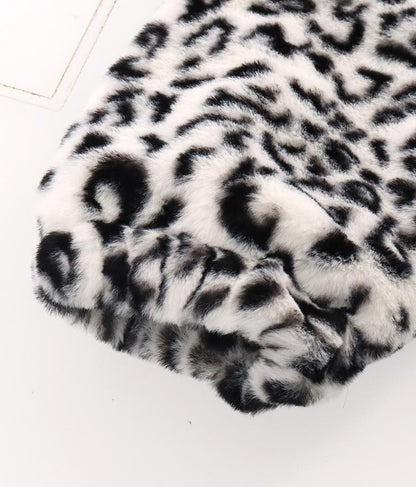 フェイクファー レオパード ヒョウ柄 スタンドカラー ハイネック コート 406-8521