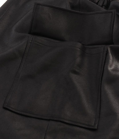 フェイクレザー カーゴ ロング スカート