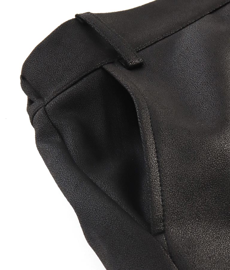 フェイクレザー カーゴ ロング スカート 911-7347