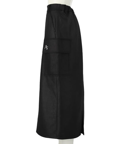 フェイクレザー カーゴ ロング スカート 911-7347