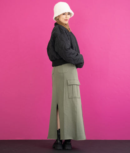 キルティング クロップド ジャケット ブルゾン 156-5533