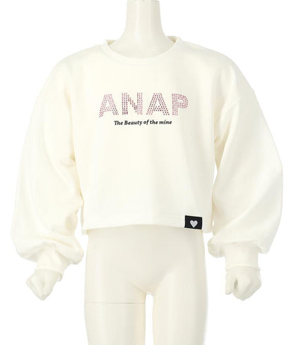 ラインストーン ANAP ロゴ 裏毛 スウェット トレーナー 423-3184
