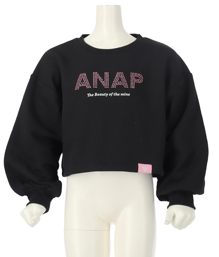 ラインストーン ANAP ロゴ 裏毛 スウェット トレーナー 423-3184