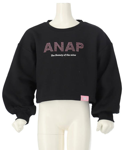 ラインストーン ANAP ロゴ 裏毛 スウェット トレーナー 423-3184
