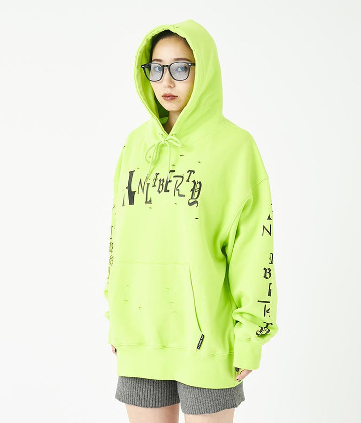 ANLIBERTY 限定 ロゴ ダメージ フーディー 30-3110