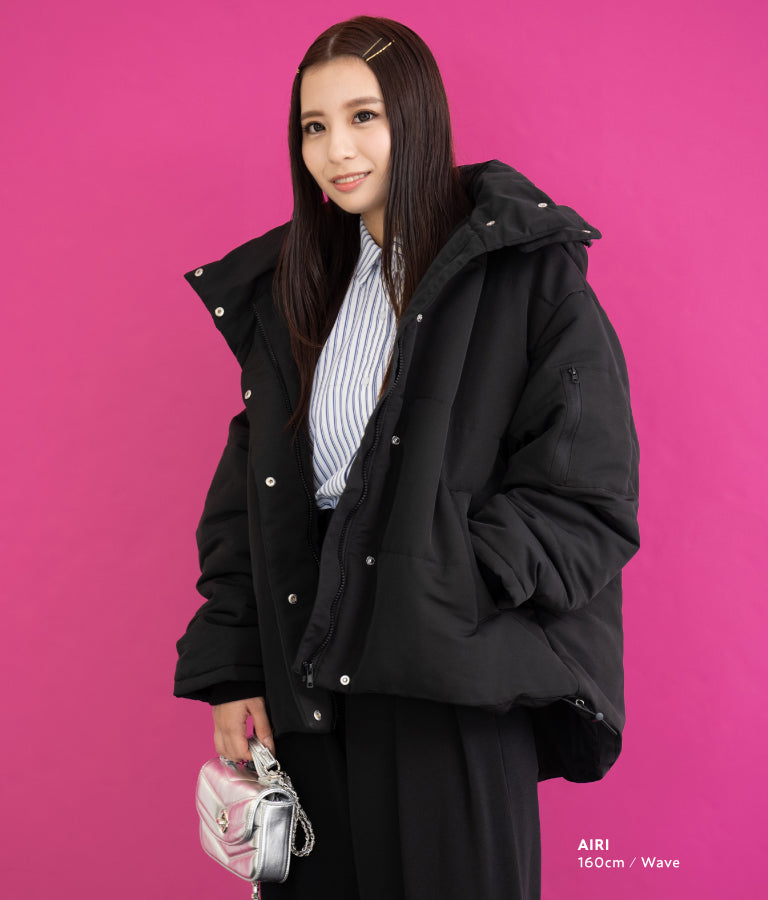 2WAY エコクラウド 中綿 オーバー フード ブルゾン 796-8978