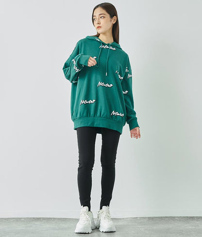 英字柄 裏毛 スウェット パーカー【親子お揃い】 793-9041