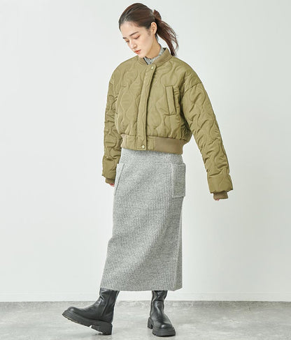 ブークレ ニット スカート 【セットアップ着用可】 791-9076