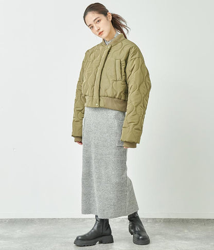 ブークレ ニット スカート 【セットアップ着用可】 791-9076