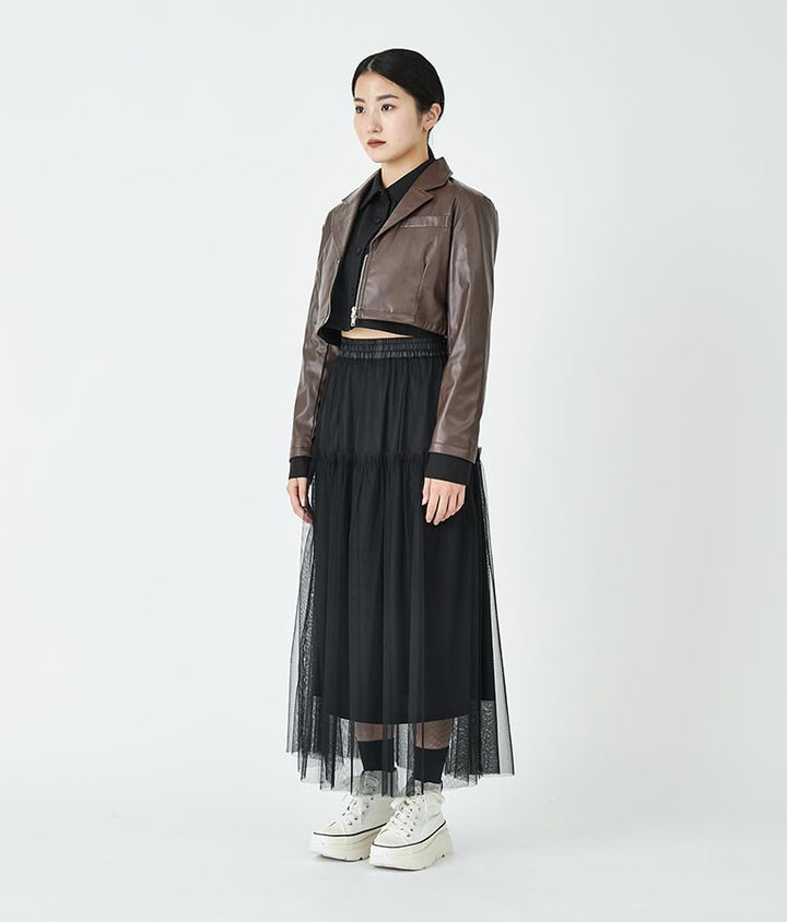 長袖クロップドシャツ 30-3080