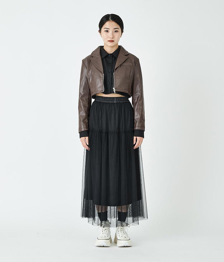 長袖クロップドシャツ 30-3080