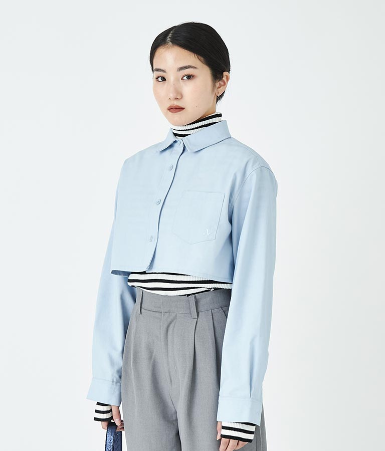 長袖クロップドシャツ 30-3080