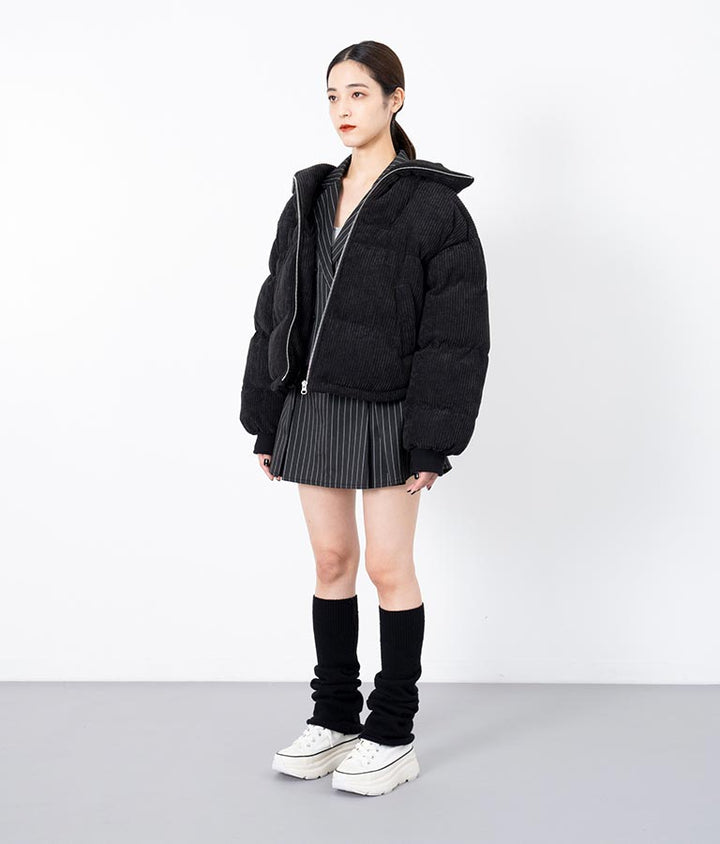 ピンストライプ クロップド ジャケット 30-4091