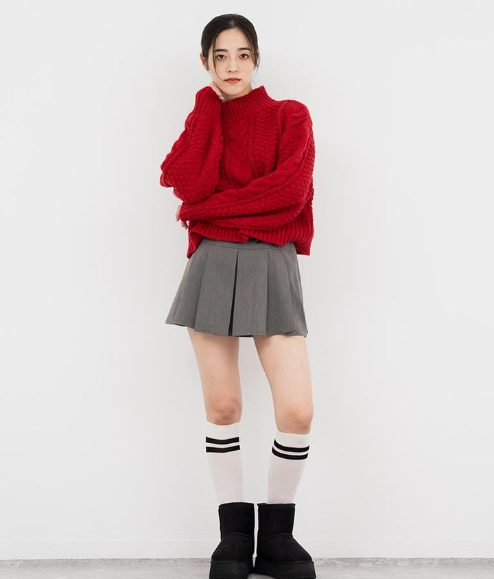 厚底ムートンブーツ 799-8940