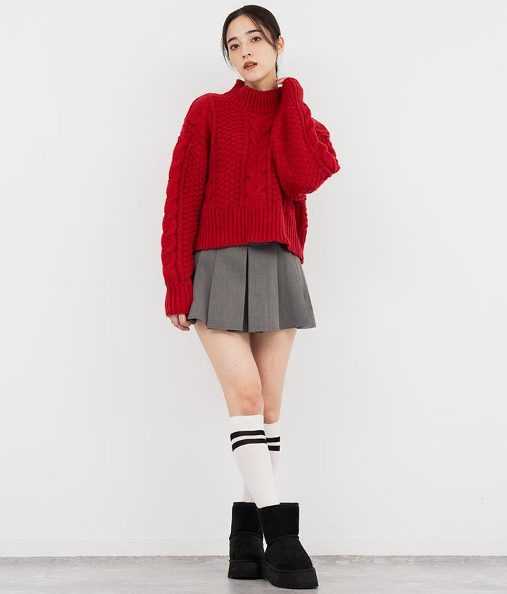 厚底ムートンブーツ 799-8940