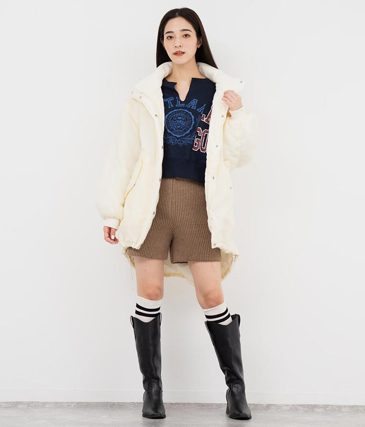 2WAY エコクラウド 中綿 オーバーサイズ モンスター コート 796-8980