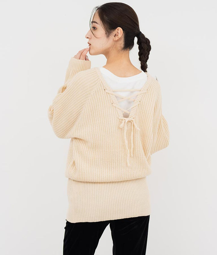 バックスピンドルニットワンピース 797-8959