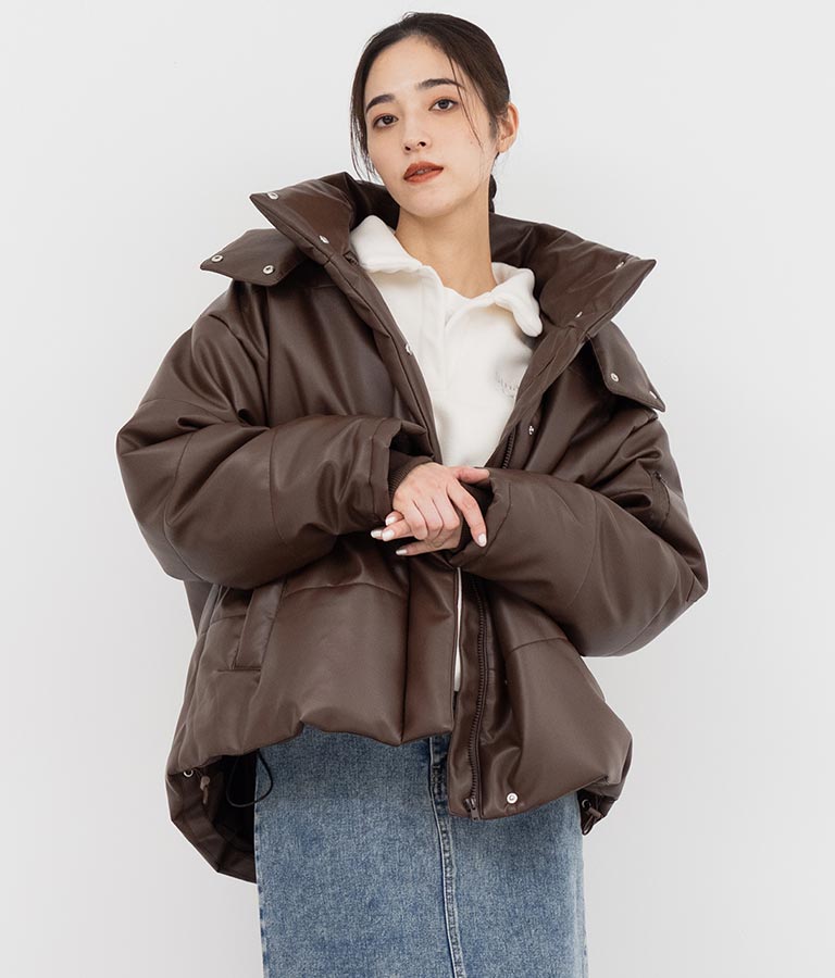 2WAY エコクラウド 中綿 オーバー フード ブルゾン 796-8978