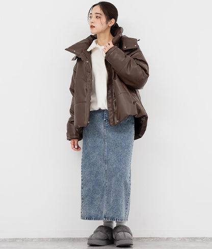 2WAY エコクラウド 中綿 オーバー フード ブルゾン 796-8978