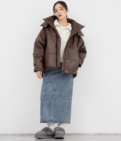 2WAY エコクラウド 中綿 オーバー フード ブルゾン 796-8978