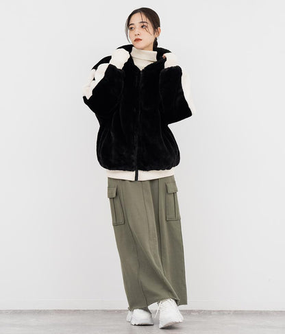 裏毛スウェットカーゴスカート 791-9002