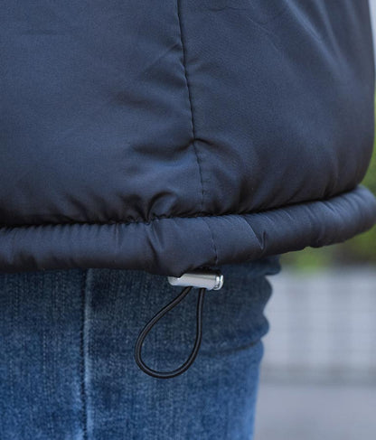 ベルト付き フェイクファーフード 中綿 コート 496-2581