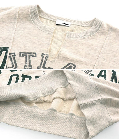 キーネック リメイク デザイン 裏毛 スウェット トレーナー 793-9100