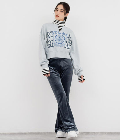 キーネック リメイク デザイン 裏毛 スウェット トレーナー 793-9100