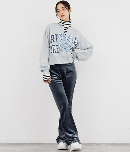 キーネック リメイク デザイン 裏毛 スウェット トレーナー 793-9100