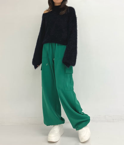 フェザーヤーン カットアウト ニット トップス 793-8960