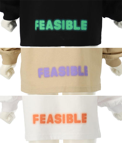 スプレーロゴ プリント ビッグ ロンT 長袖 Tシャツ 423-3215