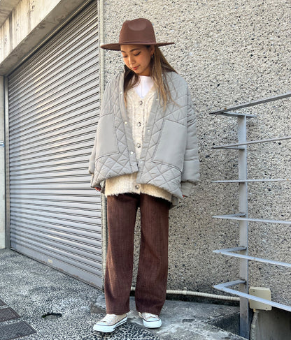 ブークレ ループヤーン 起毛 MIX ニット カーディガン 854-5743