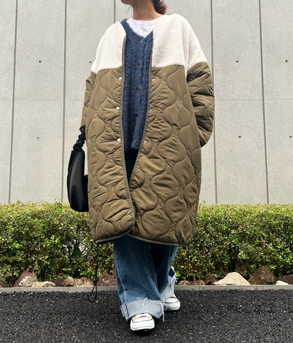 ブークレ ループヤーン 起毛 MIX ニット カーディガン 854-5743