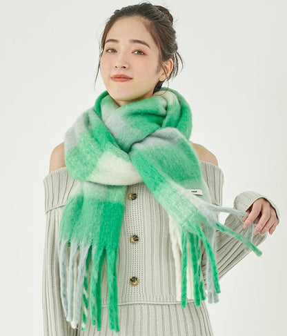 フリンジ大判ストール 159-5517