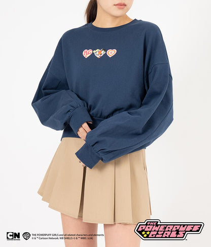 パワーパフ ガールズ ANAP コラボ スウェット トレーナー クロップド丈 裏毛 793-9150