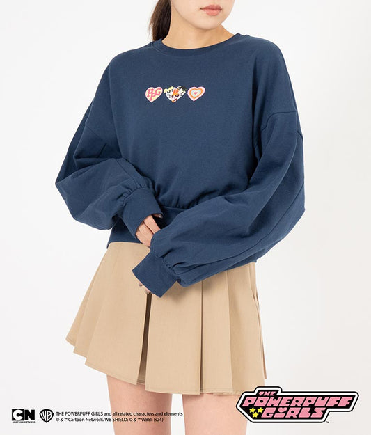 パワーパフ ガールズ ANAP コラボ スウェット トレーナー クロップド丈 裏毛 793-9150