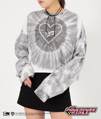 パワーパフ ガールズ ANAP コラボ タイダイ柄 トップス クロップド丈 ロングスリーブ Tシャツ ロンT 793-9151