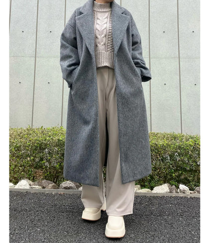 ケーブル編み ハイネック ニット トップス 793-9102