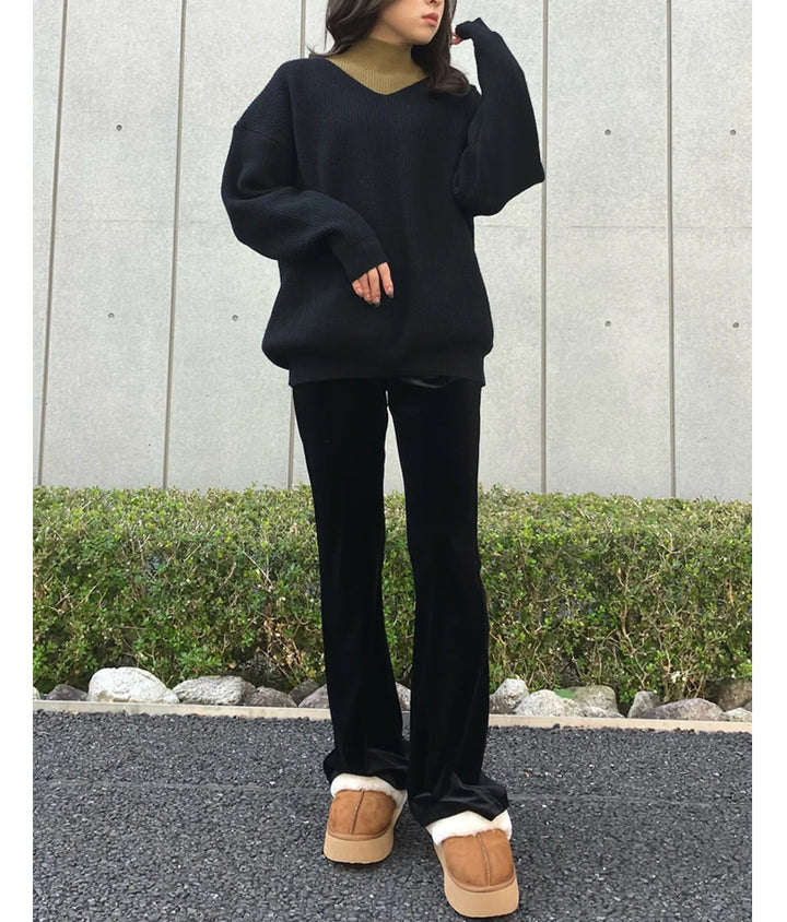 ベロア フレアパンツ 792-9092