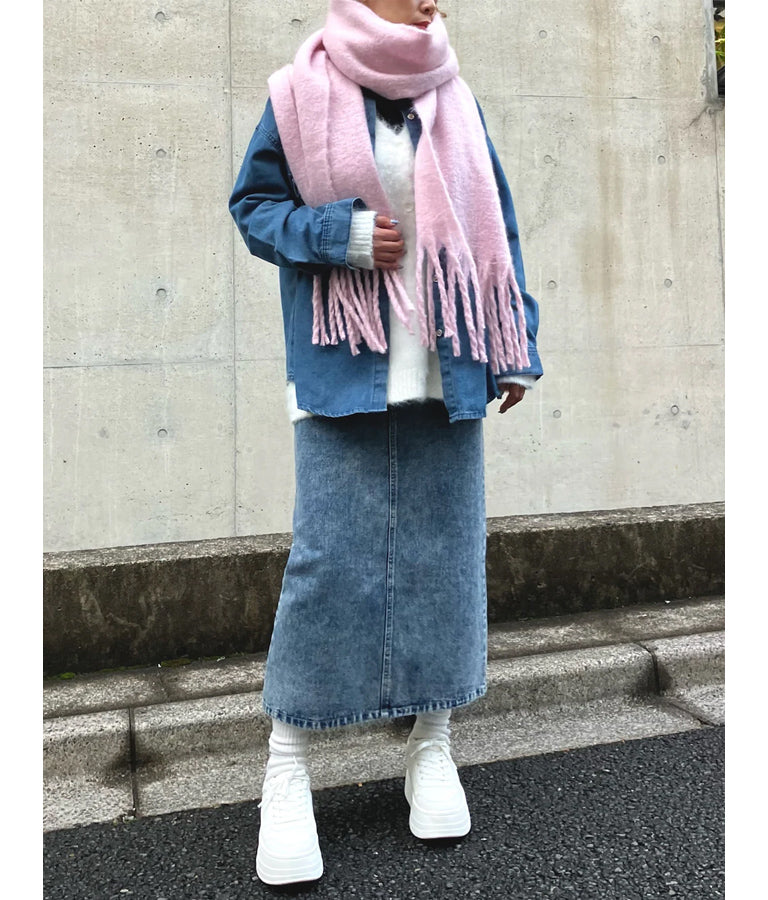 バックスリットロングスカート 791-9017