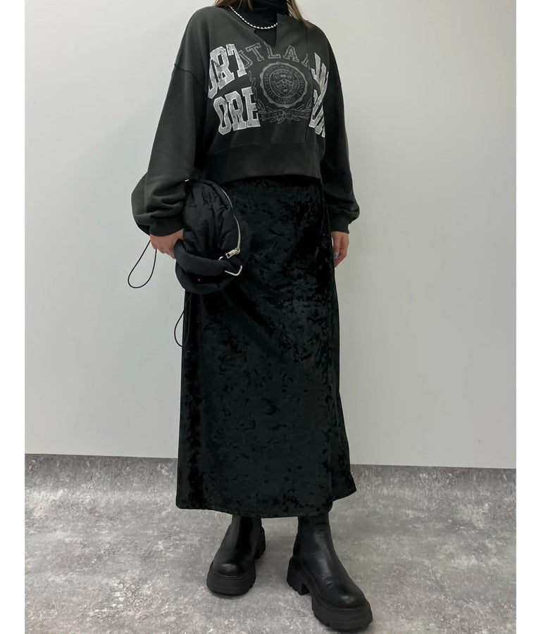 キーネック リメイク デザイン 裏毛 スウェット トレーナー 793-9100