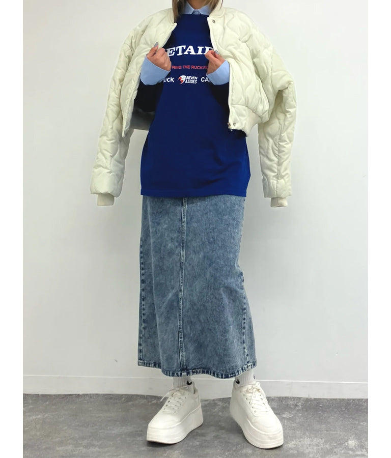 バックスリットロングスカート 791-9017