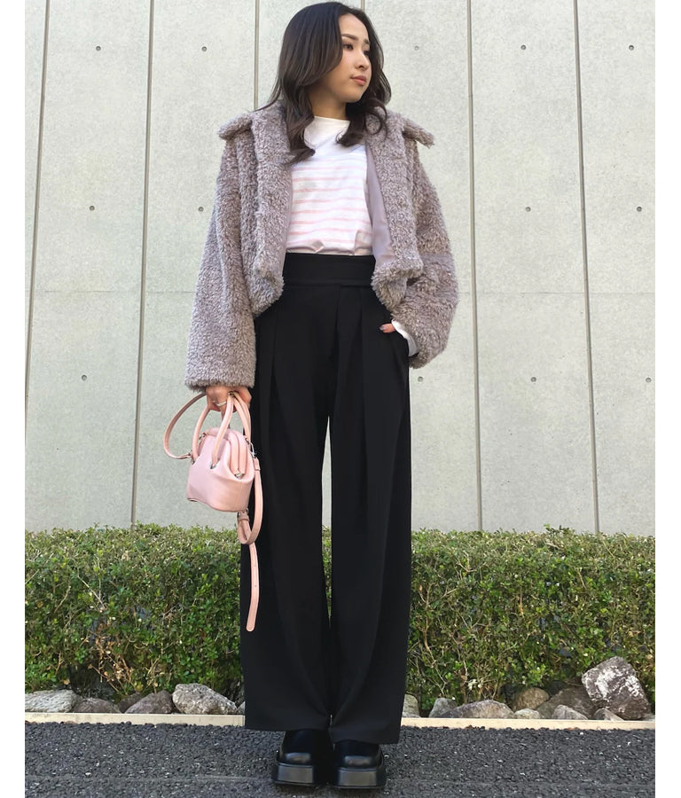 タック ワイド パンツ 792-8983