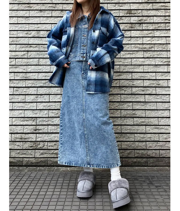 バックスリットロングスカート 791-9017