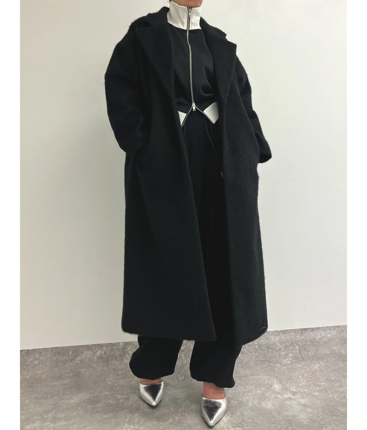 オーバーサイズ シャギー ロング チェスター コート 796-8929