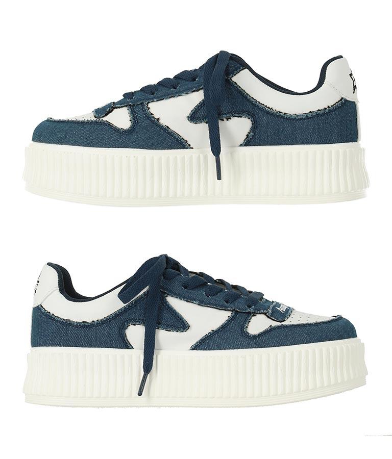 デニム 切替 スニーカー 919-7392