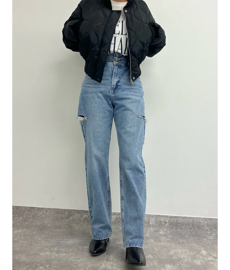 キルティング クロップド ジャケット ブルゾン 156-5533