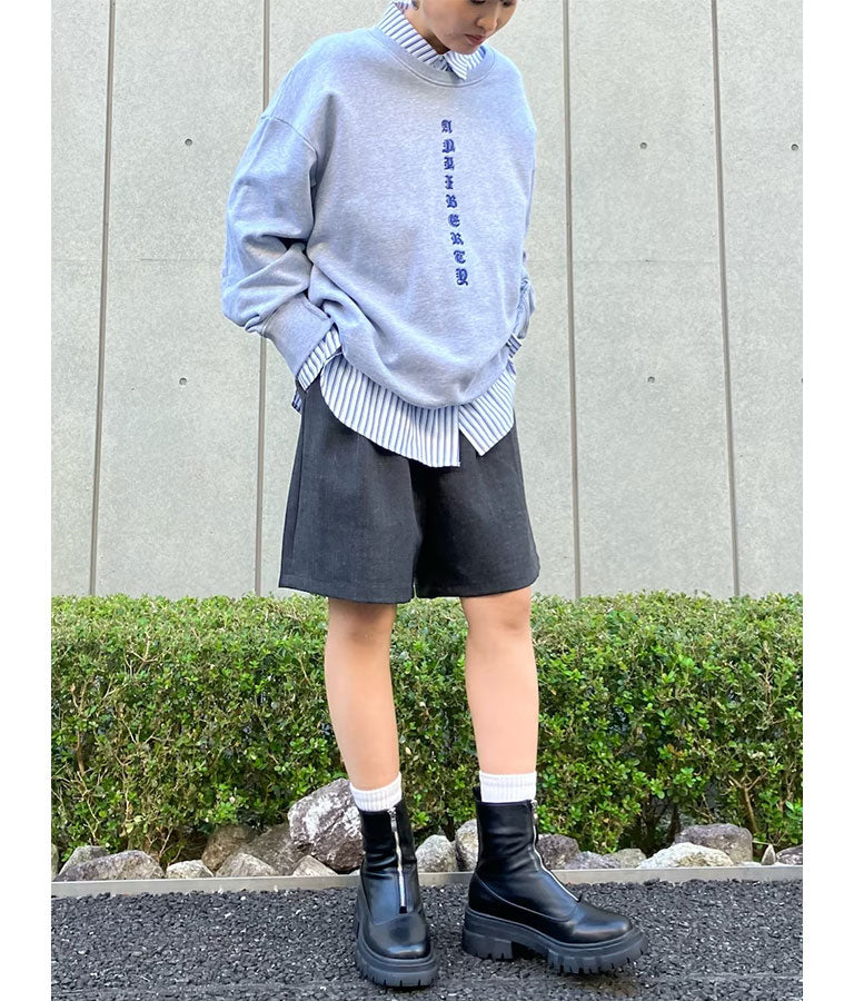 オープンスリーブ オーバー サイズシャツ 154-5505