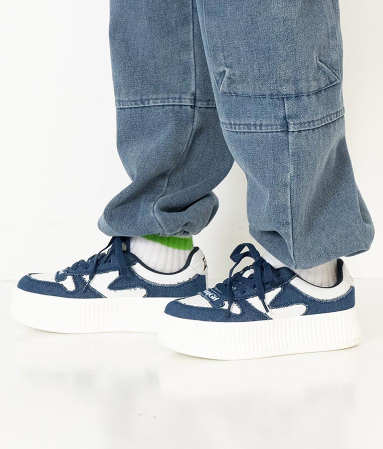 デニム 切替 スニーカー 919-7392